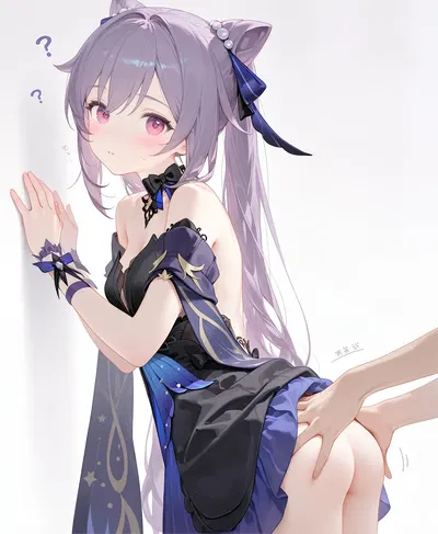“Moça Keqing, agora você só tem mais resistência na parte de trás” (Keqing) (Genshin Impact) - Galeria Hentai