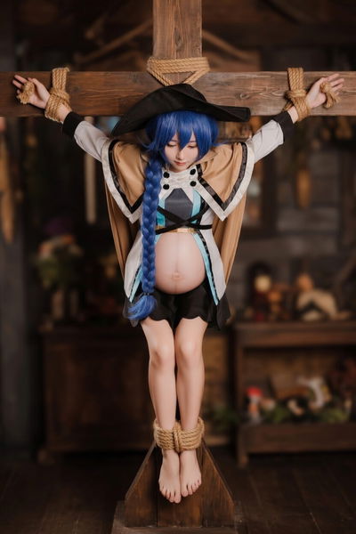 (Sally dorasnow) Roxy Migurdia-Cosplayer-Crucifixion Bondage pregnant - Hentai Gallery