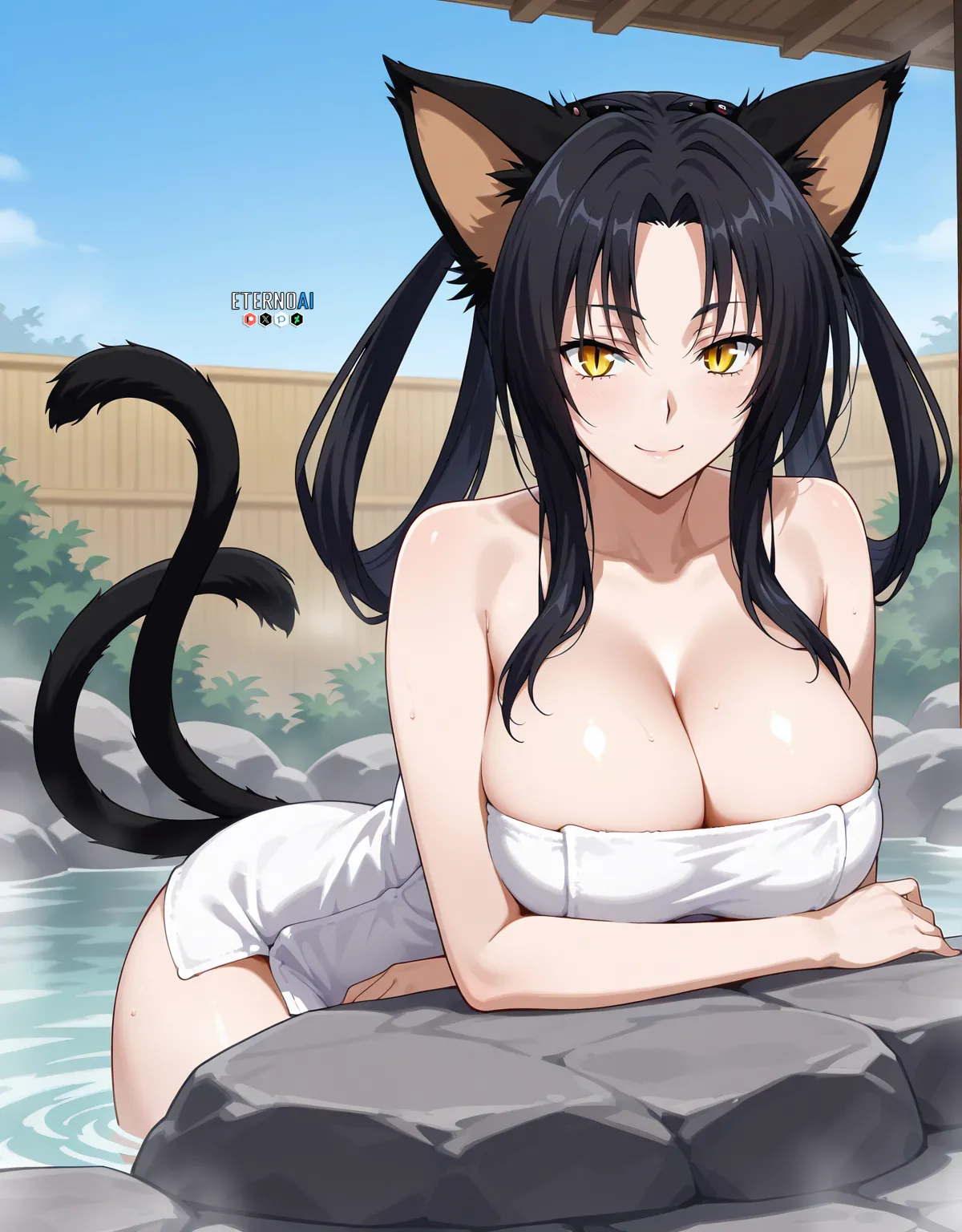 Kuroka Toujou 🔞 | High School DxD + (EXTRAS) | Kuroka Onsen (2026-02-17) - Hentai Gallery - Image 1