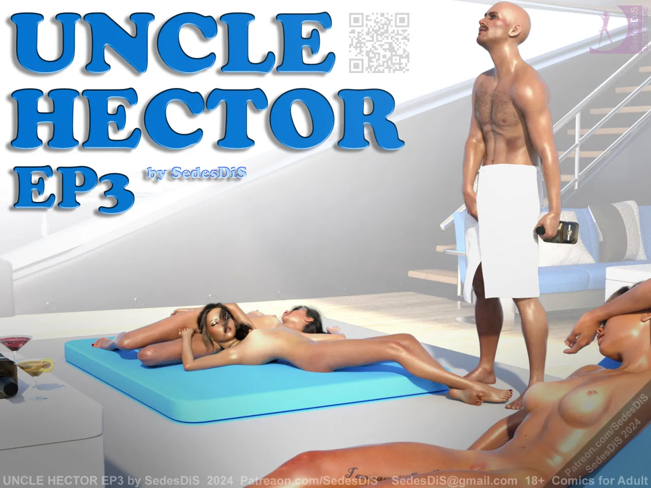 Tio Hector 3 - 3d dilf group of females small breasts tanlines - Galeria Hentai - Image 1