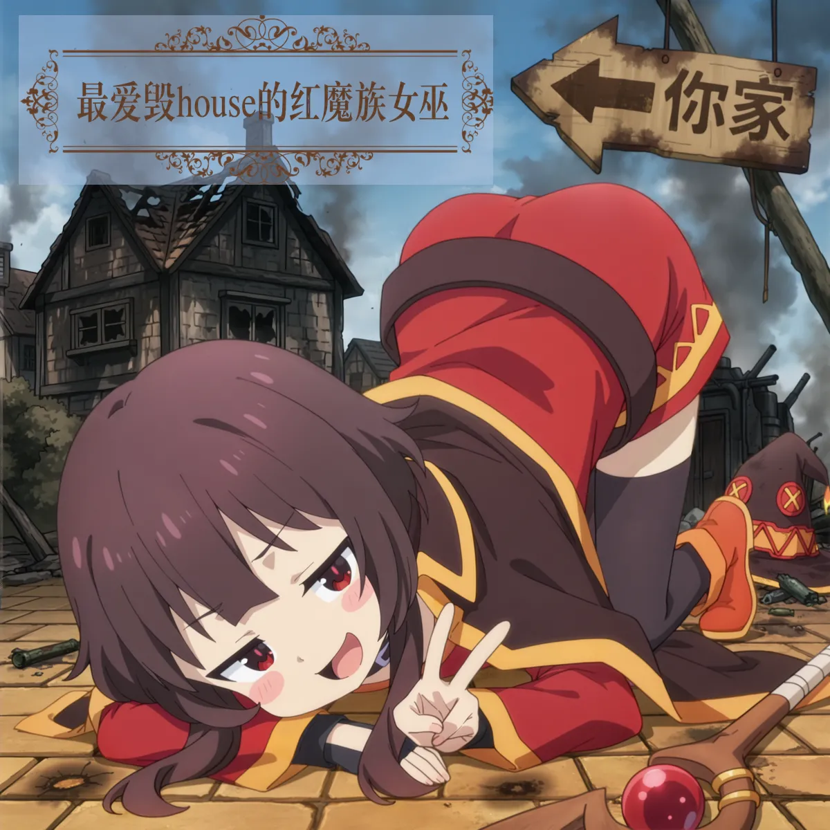 CatMaster: la bruja de los Demonios Rojos a la que más le gusta destrozar la casa - Galería Hentai - Image 1