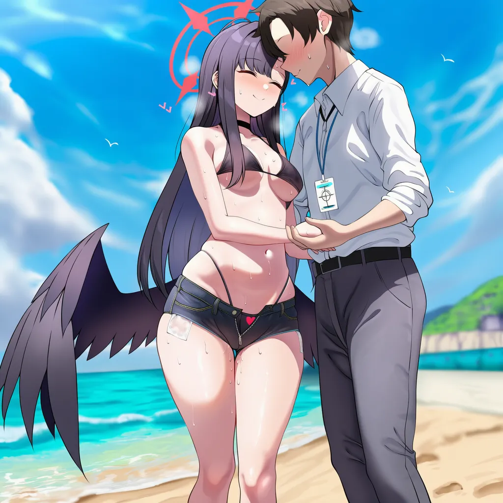 (Pixiv) N_master (2994751) - ichika(swimsuit) netorare - Hentai Gallery - Image 1