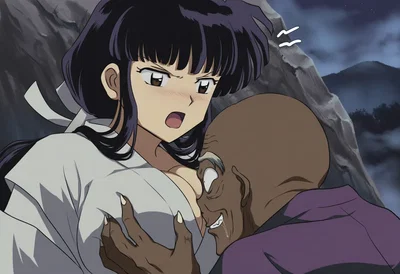 犬夜叉 桔梗 vs 哀れな即身仏おじいさん - Hentai Gallery