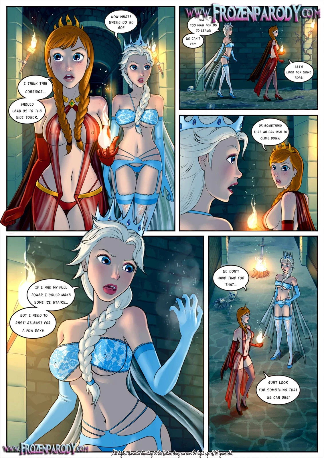 Frozen Parodie 5 - anal big breasts bondage lingerie color - Hentai Gallery - Image 1