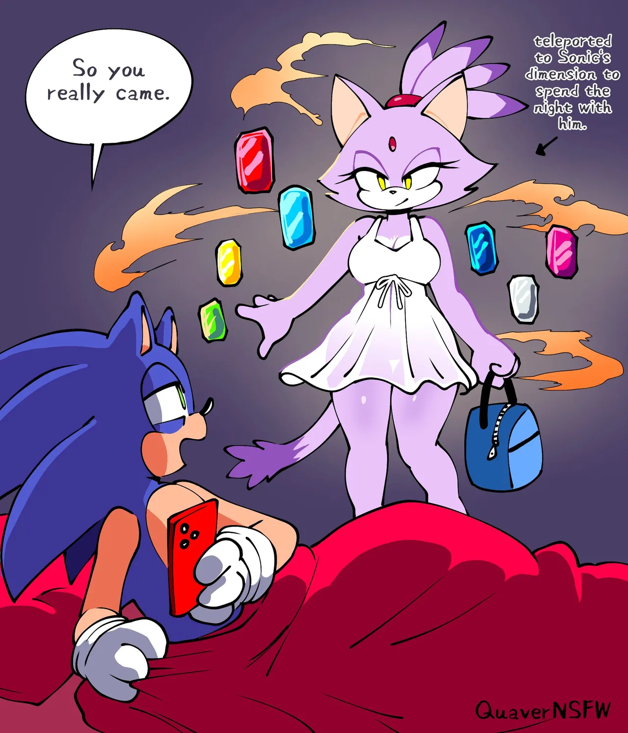 Spending The Night in His Dimension - catgirl cunnilingus furry kissing nakadashi color - Hentai Gallery - Image 1