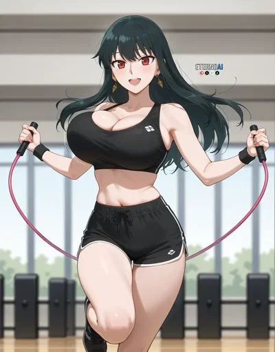 Yor Forger Gym + 8 animations + extras - Hentai Gallery