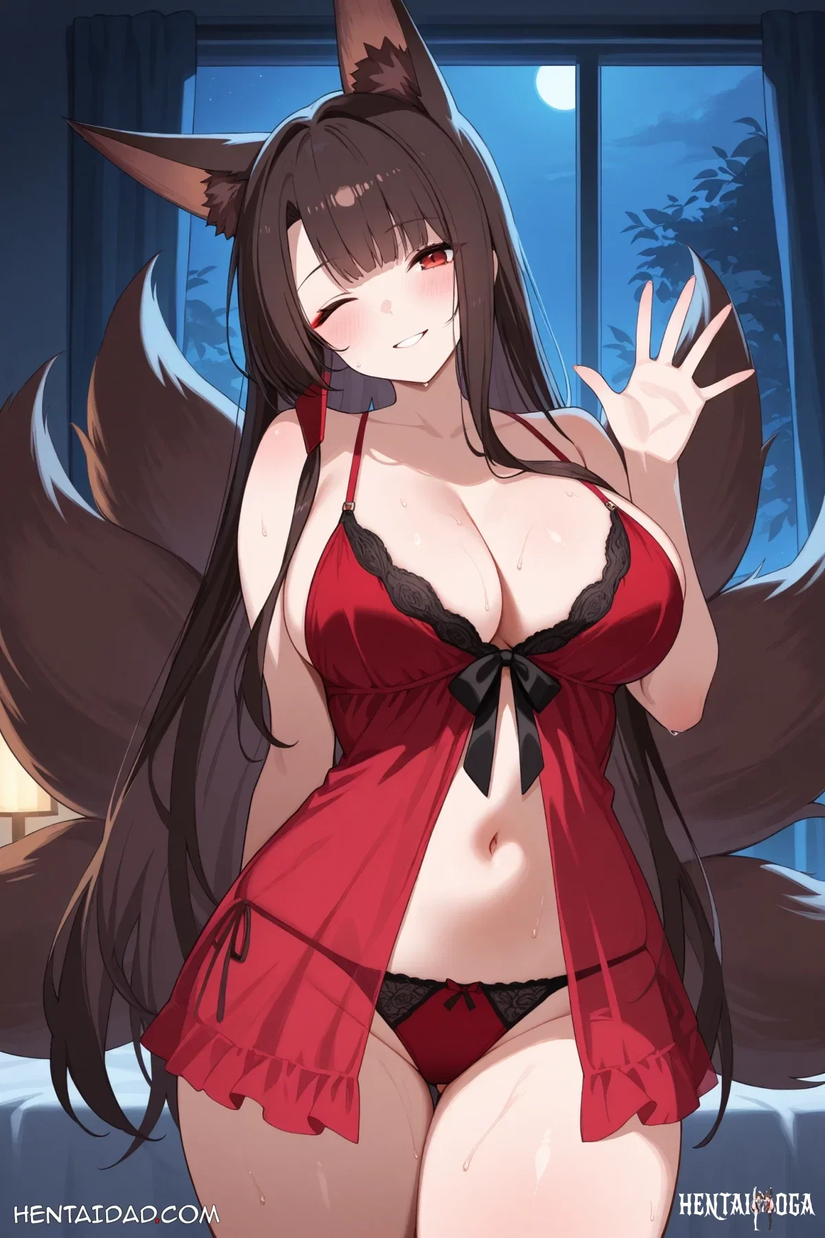 Akagi - Babydoll || Azur Lane Hentai by Vlen - Uncensored - Azur Vlen Hentai Uncensored - Hentai Gallery - Image 1