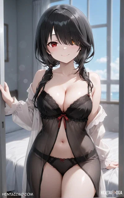 Tokisaki Kurumi - Lingerie Hentai by rine_ai - Uncensored - Hentai Gallery