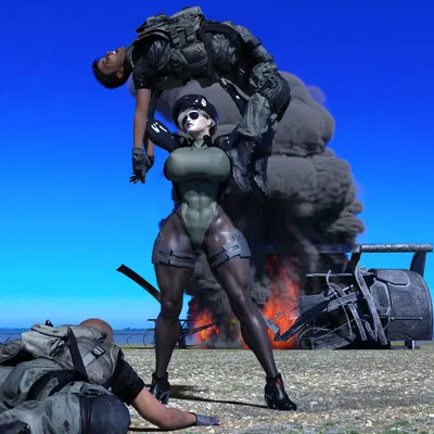 Últimas notícias! Um caça stealth foi abatido! A piloto foi capturada! - Galeria Hentai