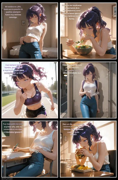 【Pixiv】【ChurnVeil】Growing Appetite (Spanish) - Hentai Gallery