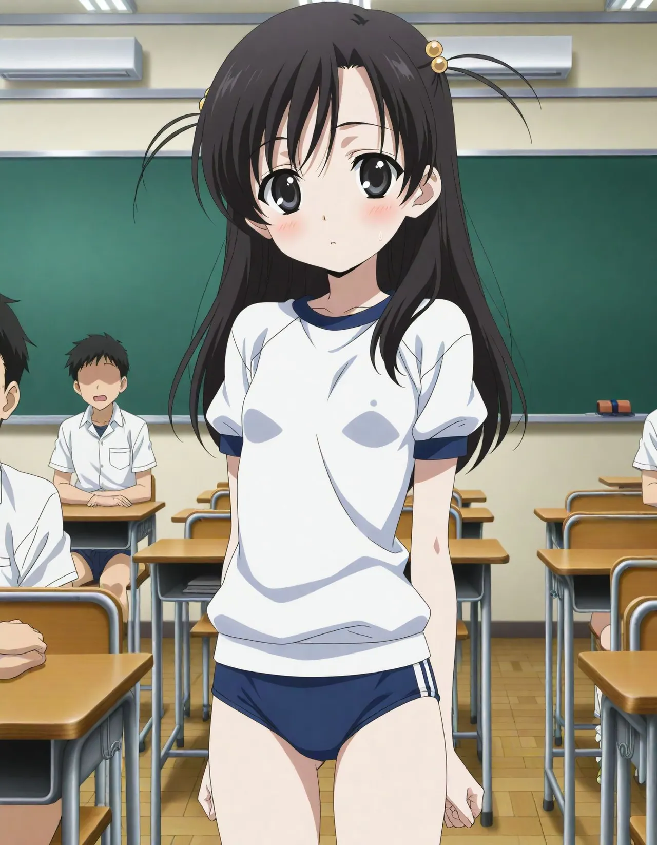 (kintamarantarou) 桂心_ 運動服健康診断のいたずら_ 無修生_ 1426枚 (スクールデイズ) - エロアニメギャラリー - Image 1