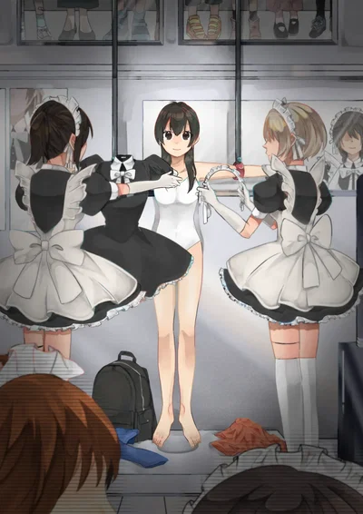 【女仆机器人化漫画】参观工厂 - Hentai Gallery