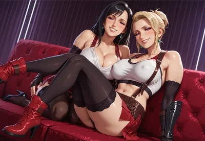 (SnowBullSara) Tifa x Scarlet - Hentai Gallery
