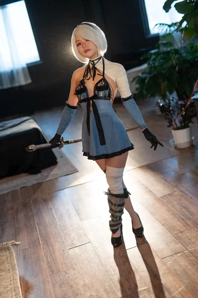 Una Cosplayer - 2B Kaine - Hentai Gallery