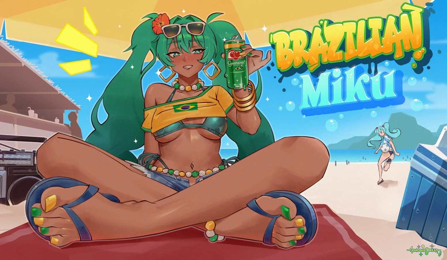 Бразильская Мику - ahegao anal anal intercourse big penis bikini blowjob cum in... - Хентай галерея - Image 1