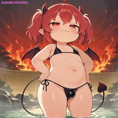 Chibi Futa Demon Onsen - Hentai Gallery