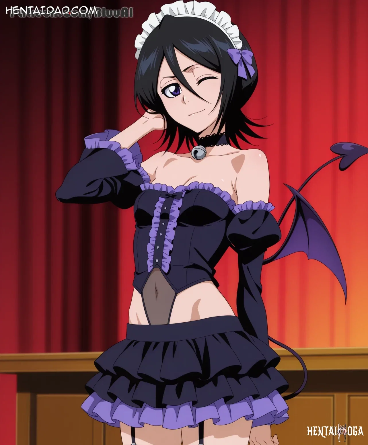 Rukia Kuchiki | Bleach Hentai by Bluu AI - Uncensored - aiart aiartwork aiassisted anime bleach bleachtybw fanart ru... - Hentai Gallery - Image 1