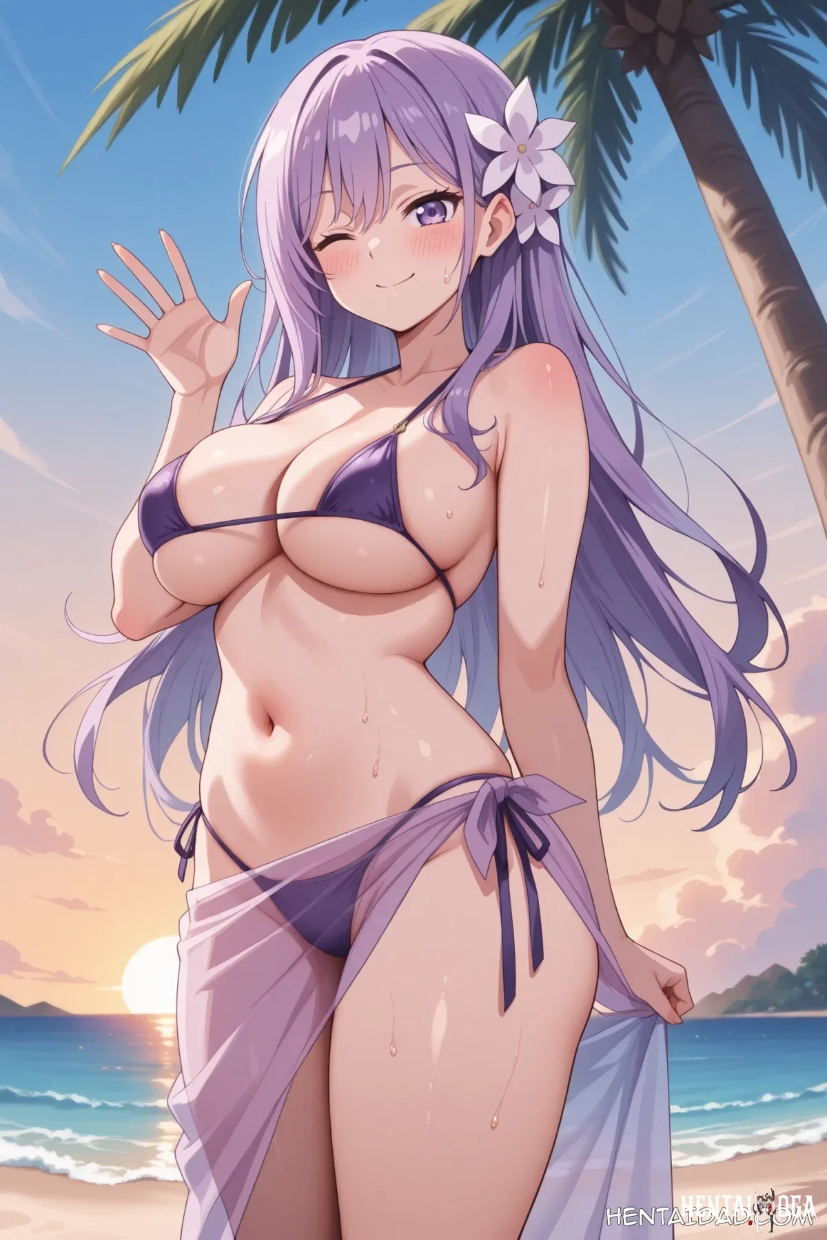 Christina Beltrum - Bikini || Seirei Gensouki Hentai by Vlen - Uncensored - Seirei Vlen Hentai Uncensored - Hentai Gallery - Image 1