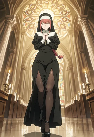 (FancyVision) Makima Nun Cosplay (136 pics) - Hentai Gallery