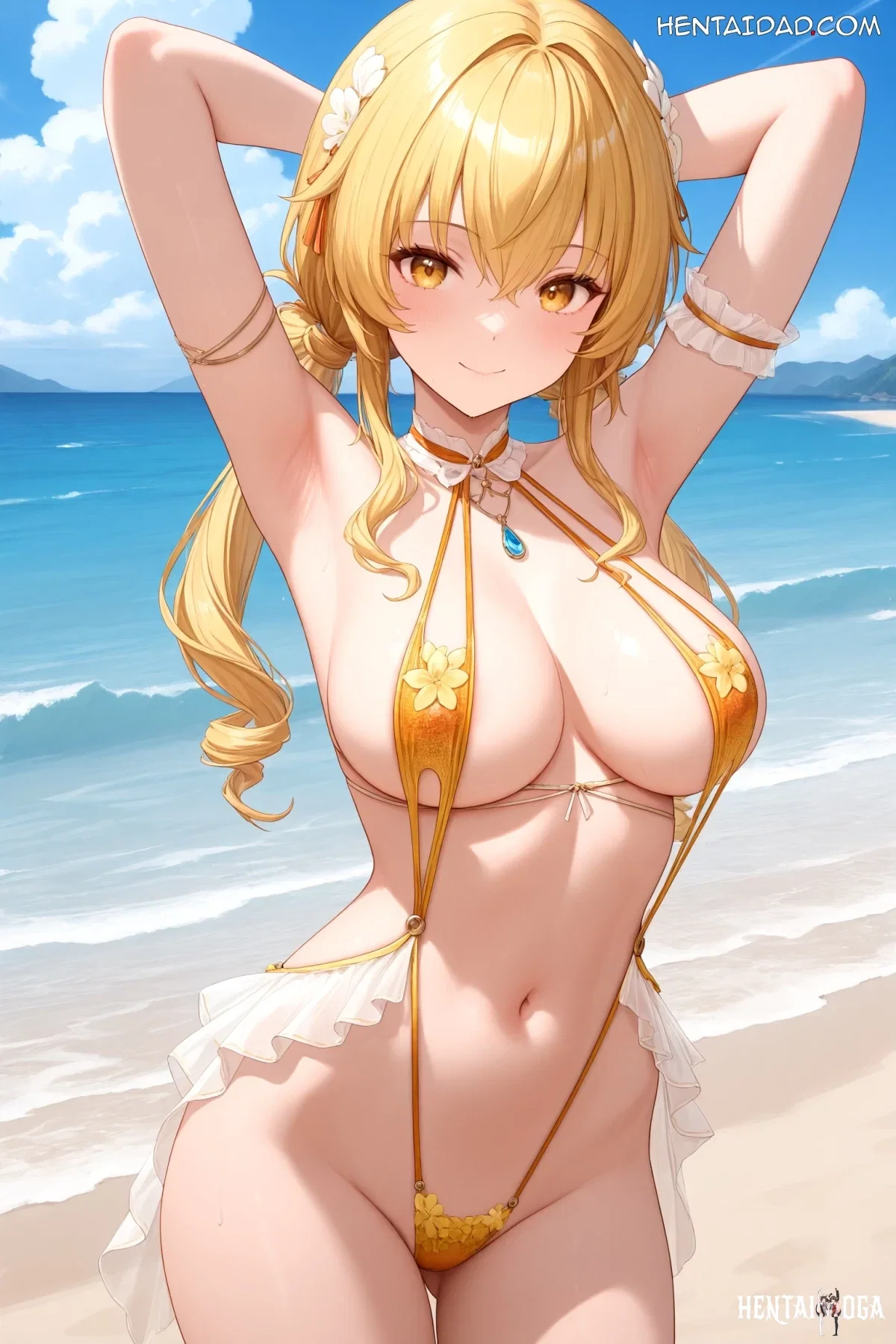 KimoWinter作『Fenny Golden Hentai』 - 無修正 - Fenny Snowbreak KimoWinter Hentai Uncensored - エロアニメギャラリー - Image 1