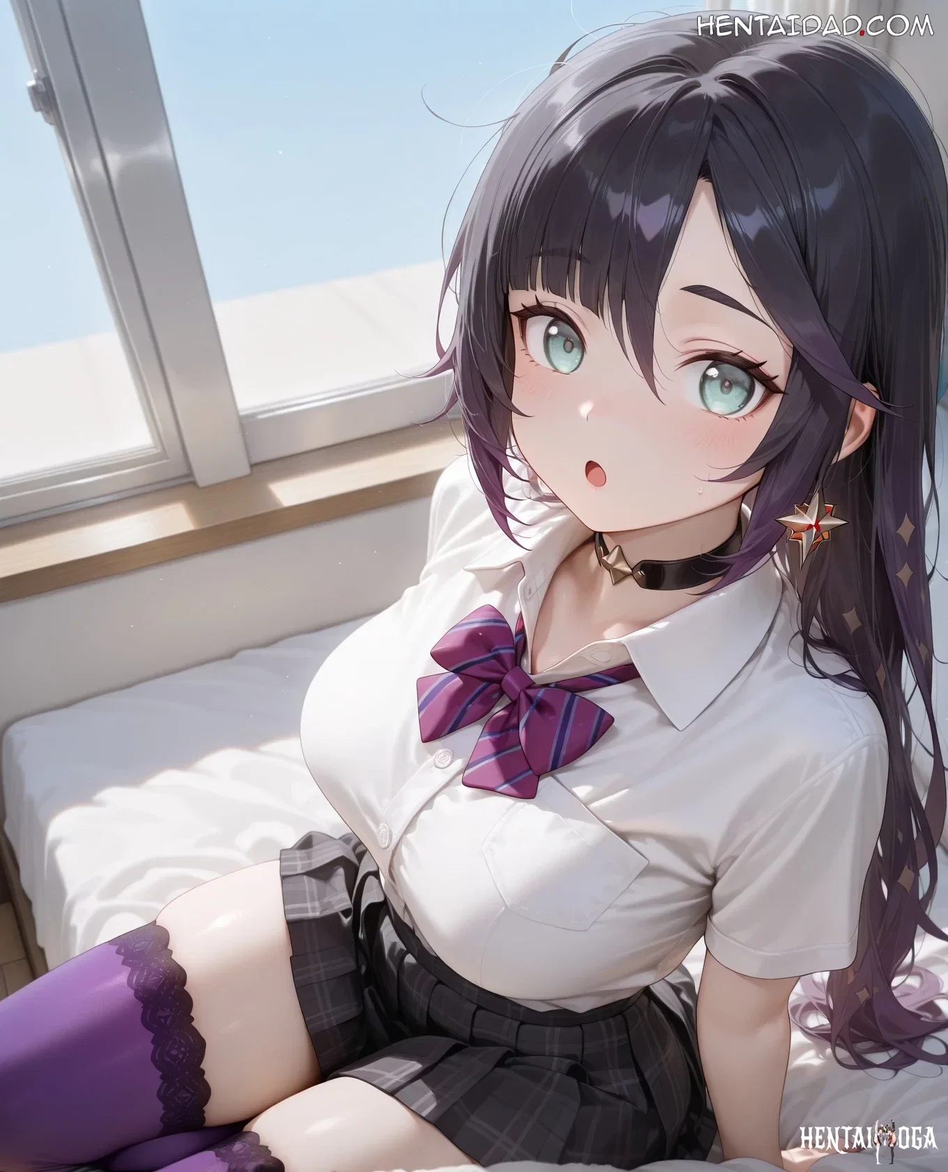 Mona - School Girl 2 Hentai, de rine_ai - Sin censura - Genshin Request School rine_ai Hentai Uncensored - Galería Hentai - Image 1