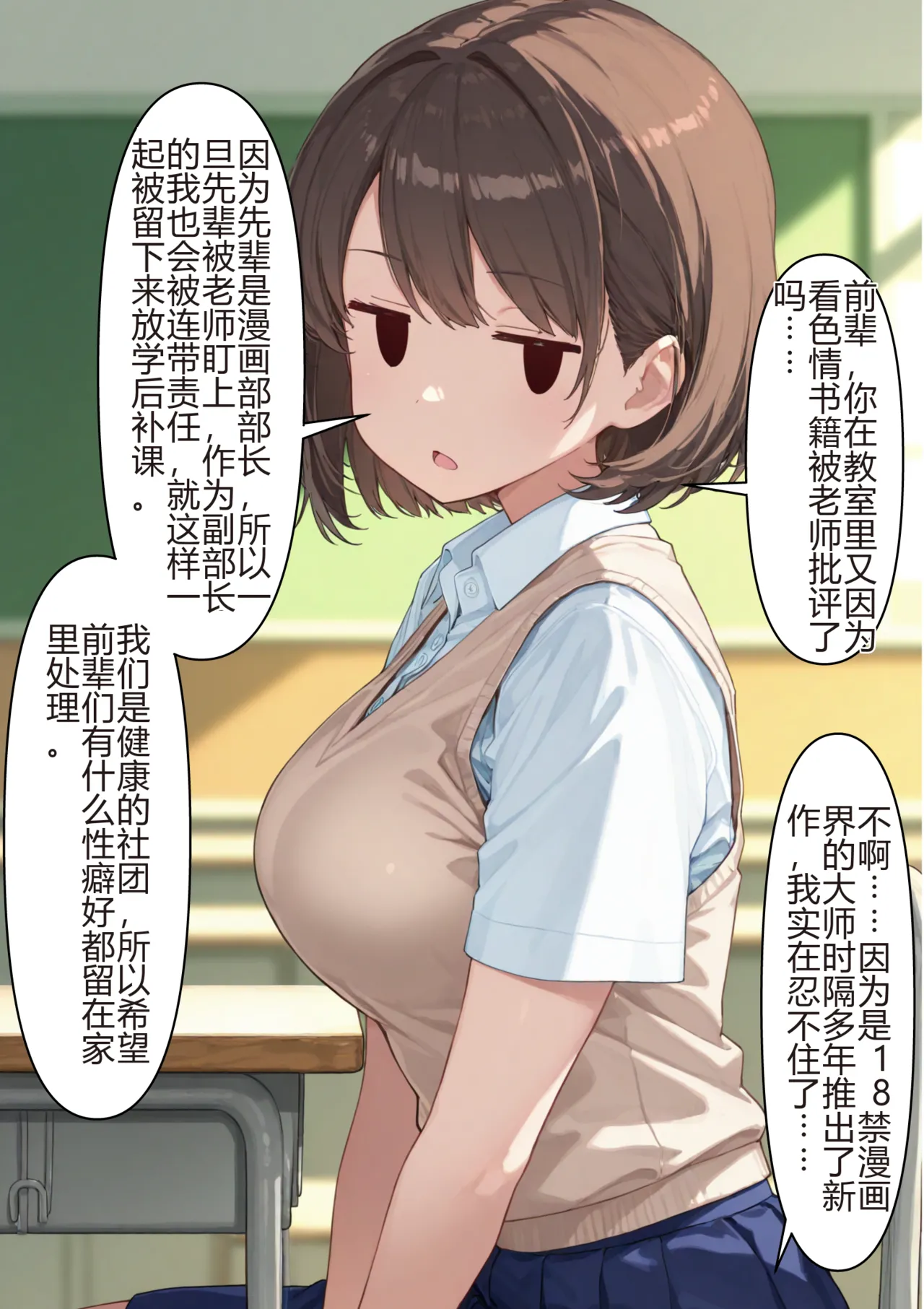 (tsf-saeki)漫画部的换身【机翻】 - Hentai Gallery - Image 1