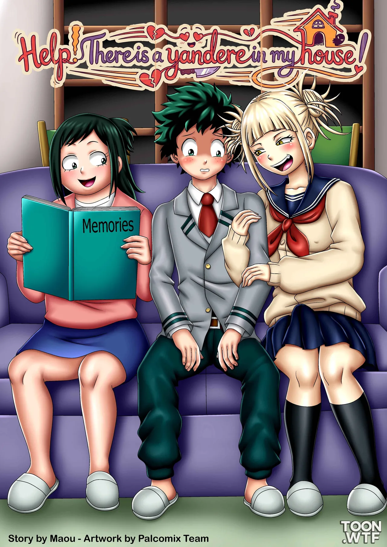 النجدة! هناك فتاة يانديري في منزلي! - blowjob dickgirl on male futanari schoolgirl uniform shemale... - معرض هنتاي - Image 1