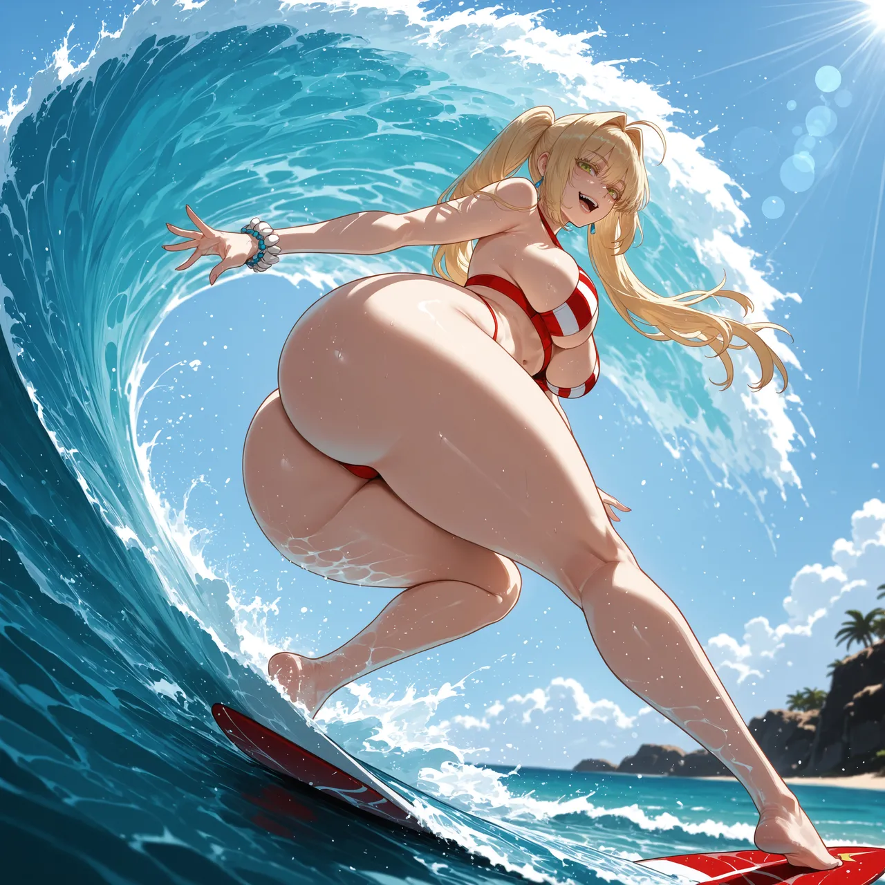 (Miyu) Nero Claudio: Caster en bañador - Galería Hentai - Image 1