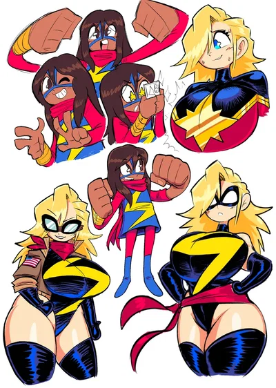 Comic book girls by Theguywhodrawsalot - Hentai Gallery