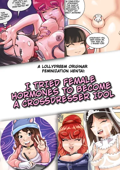 (uncensored) I tried female hormones to become a crossdresser Idol (Ongoing) - Hentai Gallery