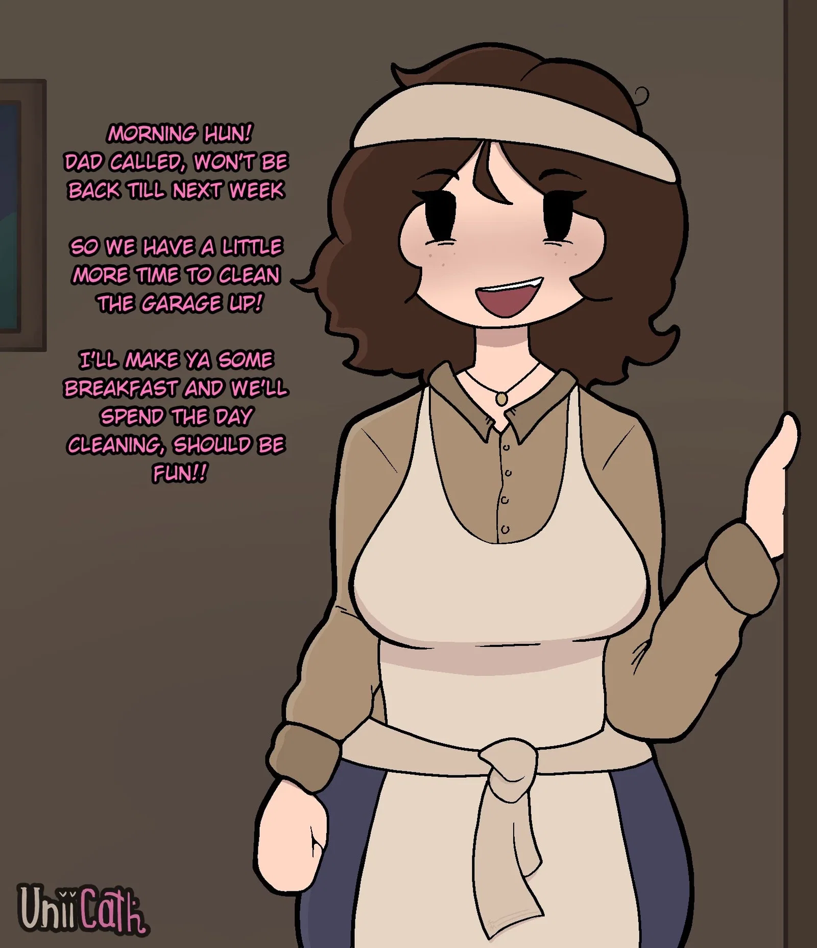 Мама-гаражистка - apron big ass big breasts cheating incest milf mother nakada... - Хентай галерея - Image 1