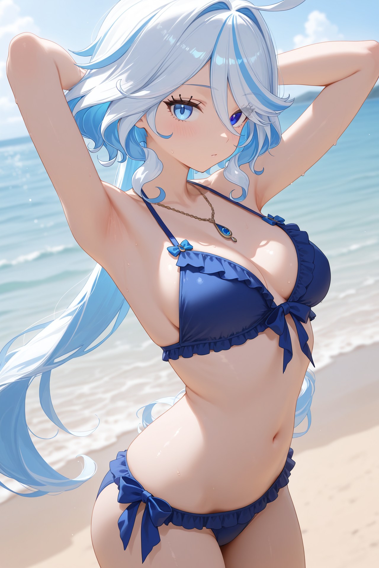 (Ankake Nameko) Furina 水着 - Hentai Gallery - Image 1