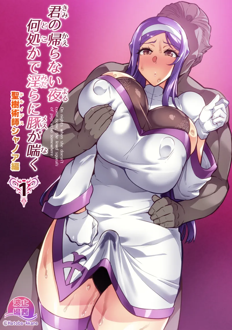 (Хатоба Акане) «В ту ночь, когда ты не вернулся, где-то свинья стонет» (версия без английского текста) - Хентай галерея - Image 1