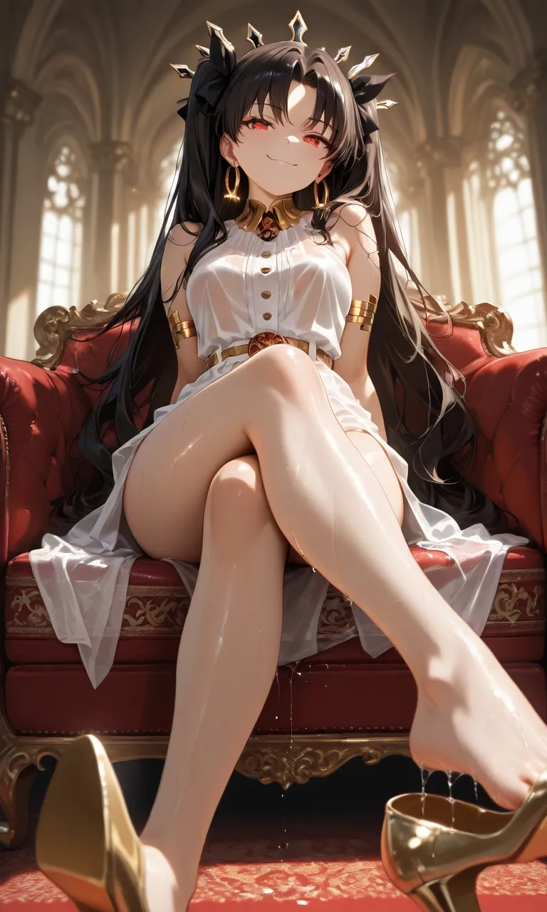 Ishtar golden shoes & white dress set (Complete) - Hentai Gallery - Image 1