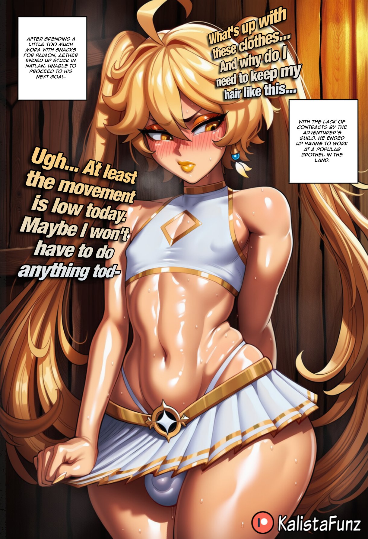 (KalistaFunz) Aether's new job (Genshin Impact) - Hentai Gallery - Image 1