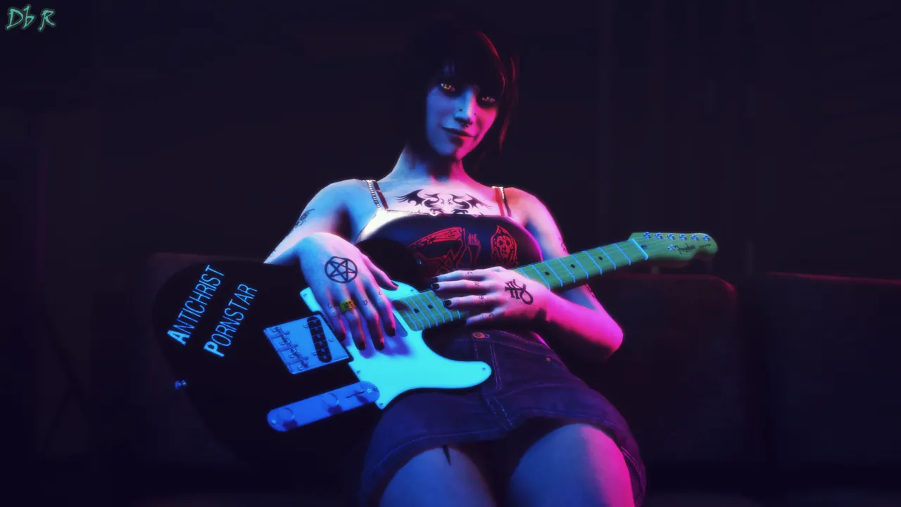 (Deadbolt Returns) Heather Recording Studio Photoshoot (Sextape in Hell) - Hentai Gallery - Image 1