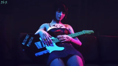 (Deadbolt Returns) Heather Recording Studio Photoshoot (Sextape in Hell) - Hentai Gallery