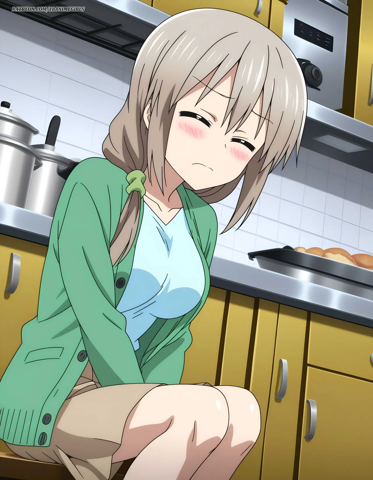 18animegirls Tsuki Uzaki (宇崎 月) | kitchen (Patreon) - Hentai Gallery - Image 1