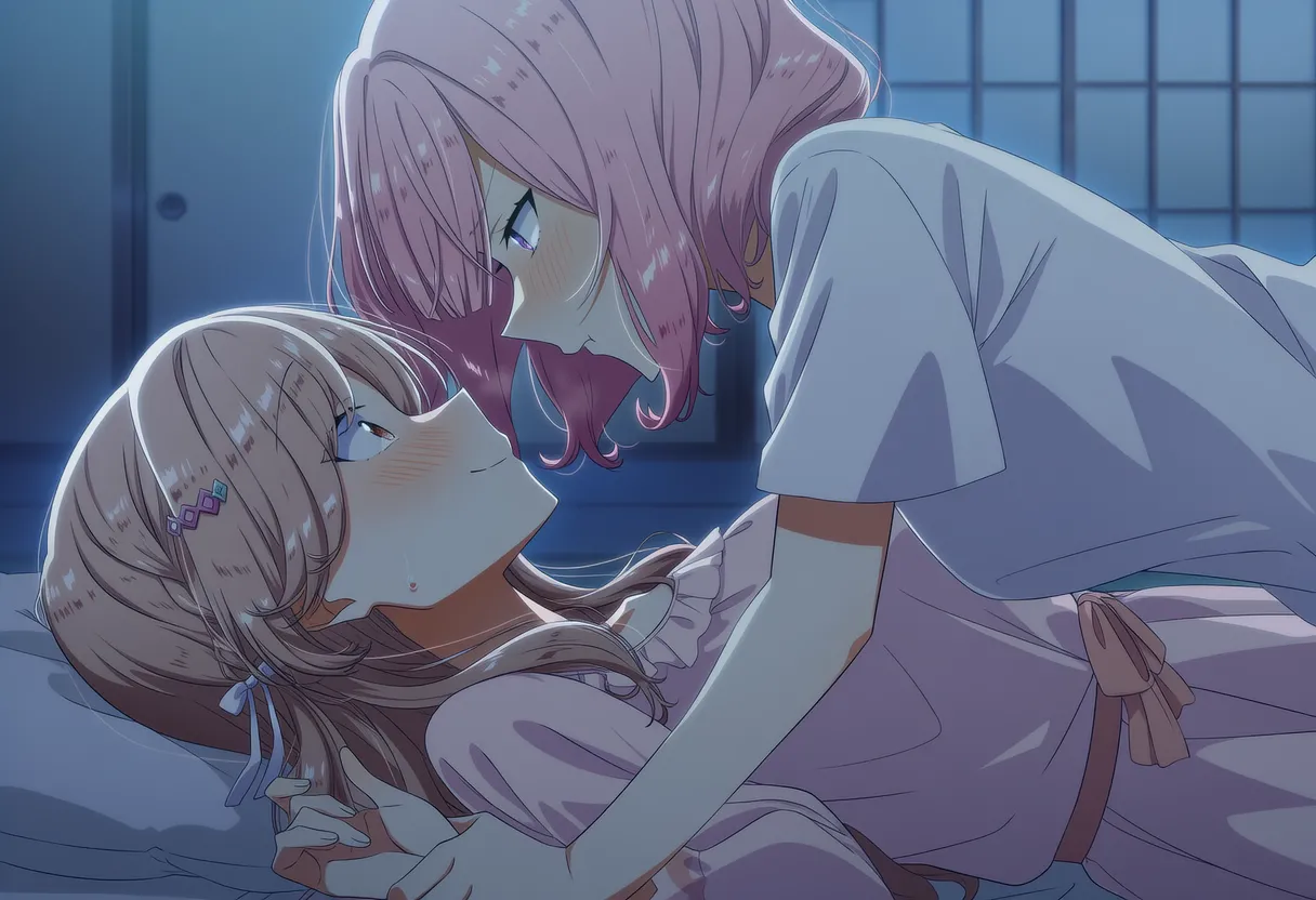 (Pixiv) Gesudere (85305340) - The Lines of Friendship Blur — Angel Ajisai-san Tempts Renako - Hentai Gallery - Image 1