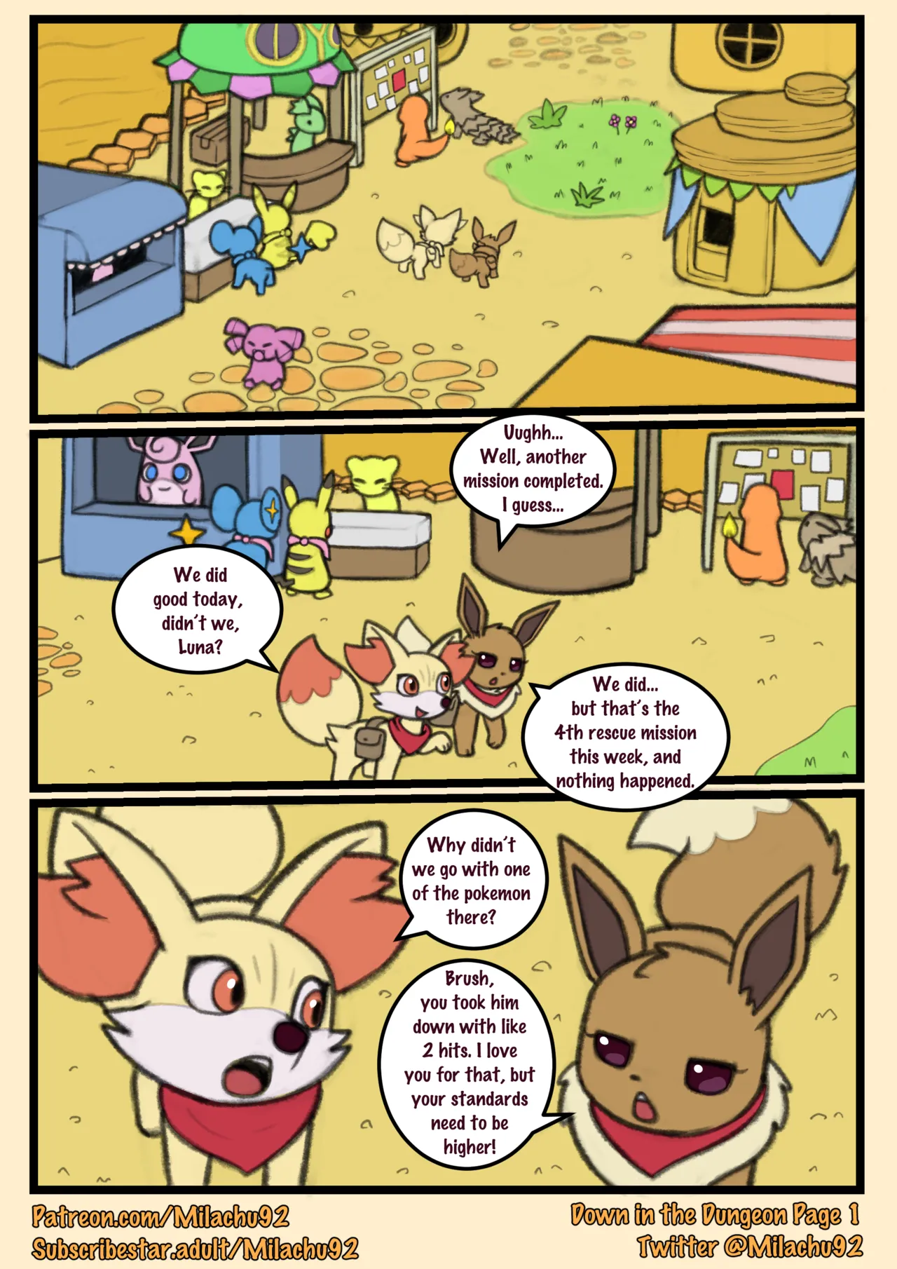 Descendo à masmorra (Milachu 92) (Inglês) (em andamento) - Galeria Hentai - Image 1
