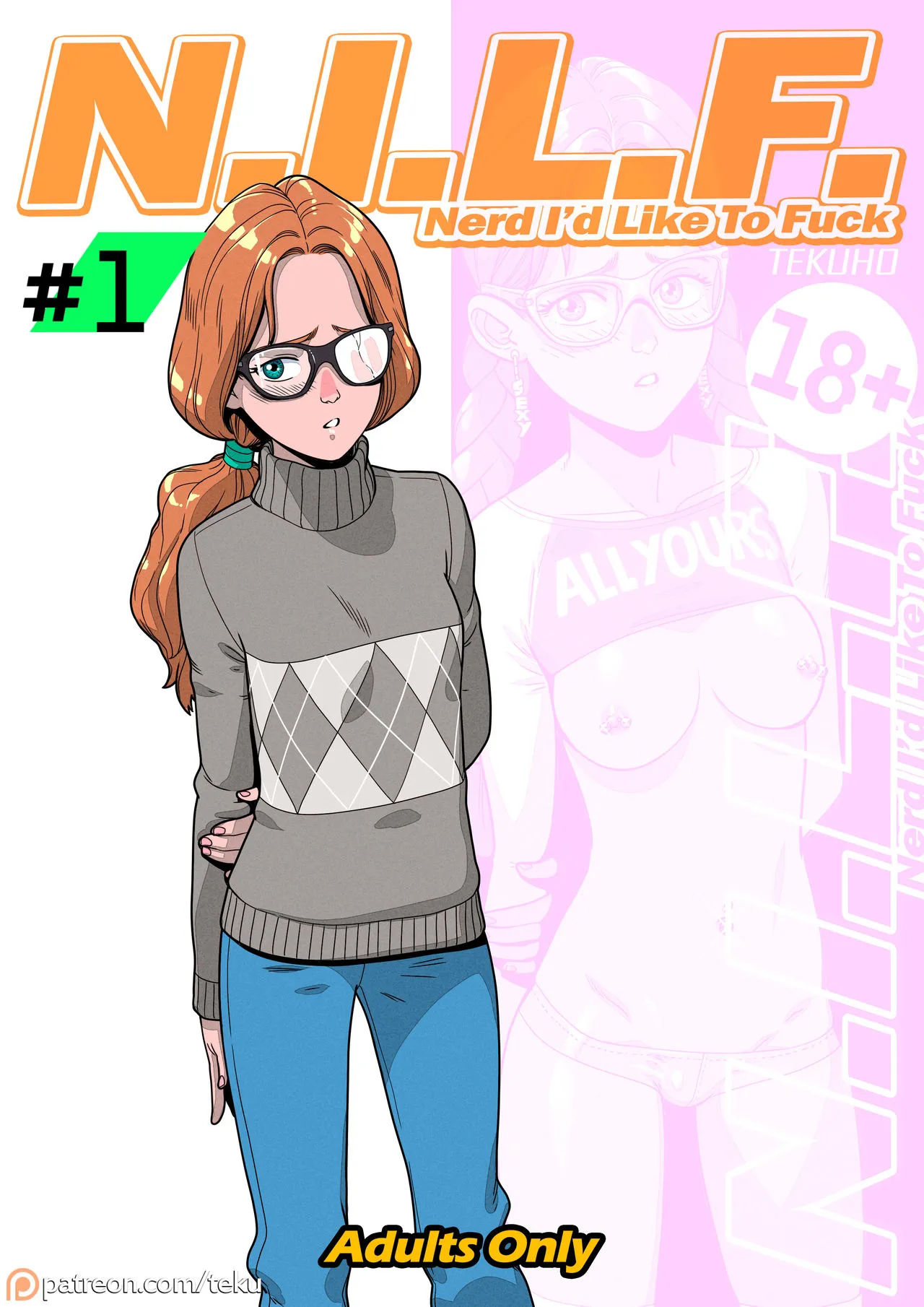 (Tekuho) N.I.L.F. – A nerd que eu gostaria de transar｜L.N.Q.C – A nerd com quem eu gostaria de transar (espanhol) (Digitalização de BigDaddy) - Galeria Hentai - Image 1