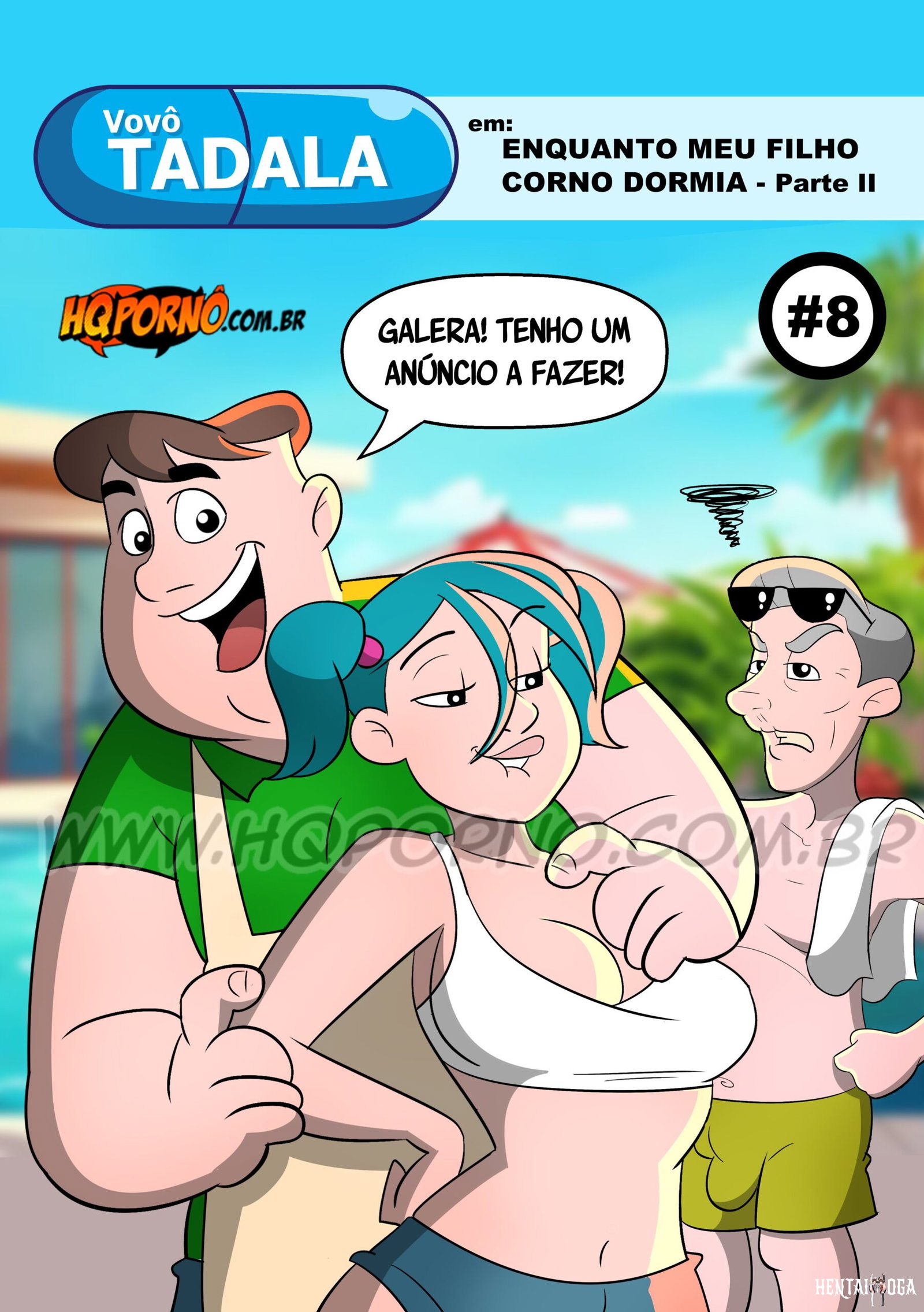 Enquanto Meu Filho Corno Dormia – Parte 2, Vovô Tadala - Cartoon Porno Comics Porno Doujinshi Hentai Brasil HQ Adulto... - Galeria Hentai - Image 1