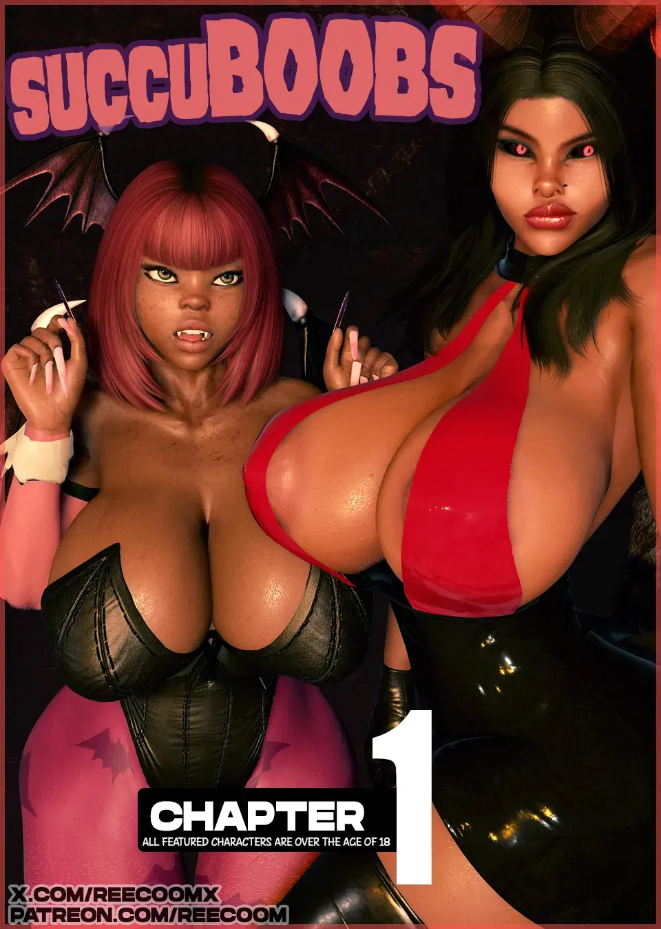 СУККУБУБС - 3d big ass big breasts big penis dark skin demon girl huge b... - Хентай галерея - Image 1
