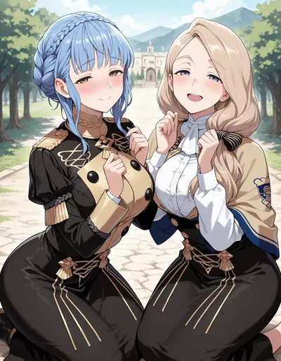 (Bleep) Mercedes + Marianne (Fire Emblem) - Hentai Gallery