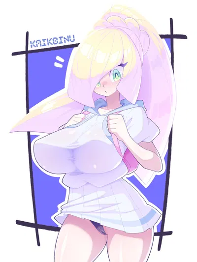 PokeGirls EX - Lillie...? (Really it's Lusamine) (Pokemon) - Hentai Gallery