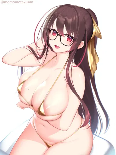 (Kashiwamochi / YOMOGI) Golden Bikini + Ice Cream Bar - Hentai Gallery