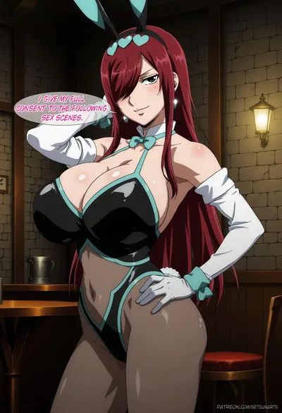(Setsuna) Erza Scarlet / エルザ・スカーレット (Extras) (Patreon) - Hentai Gallery