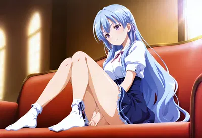 久遠寺音羽ちゃんおもちゃで一人えっち - Hentai Gallery