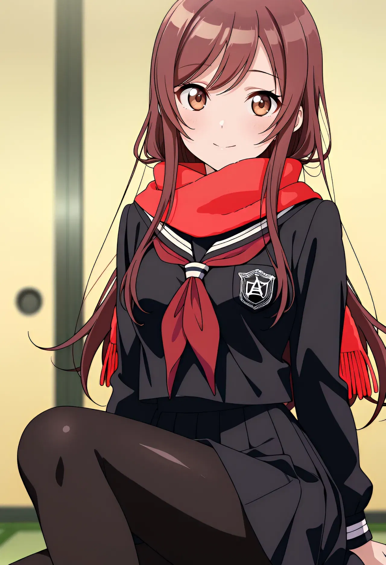 大崎甘奈ちゃんセーラー服でふたりエッチ