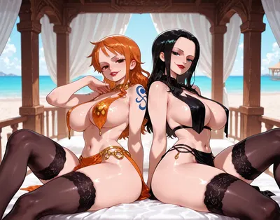 Nami & Nico Robin Noctorella - Hentai Gallery